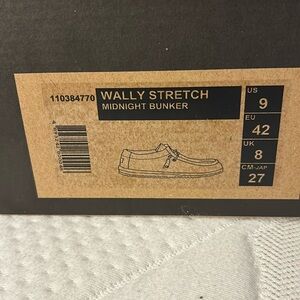 Hey Dude Wally Stretch Midnight Bunker, Men’s size 9